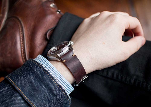 Đặt làm dây da đồng hồ Handmade da thật